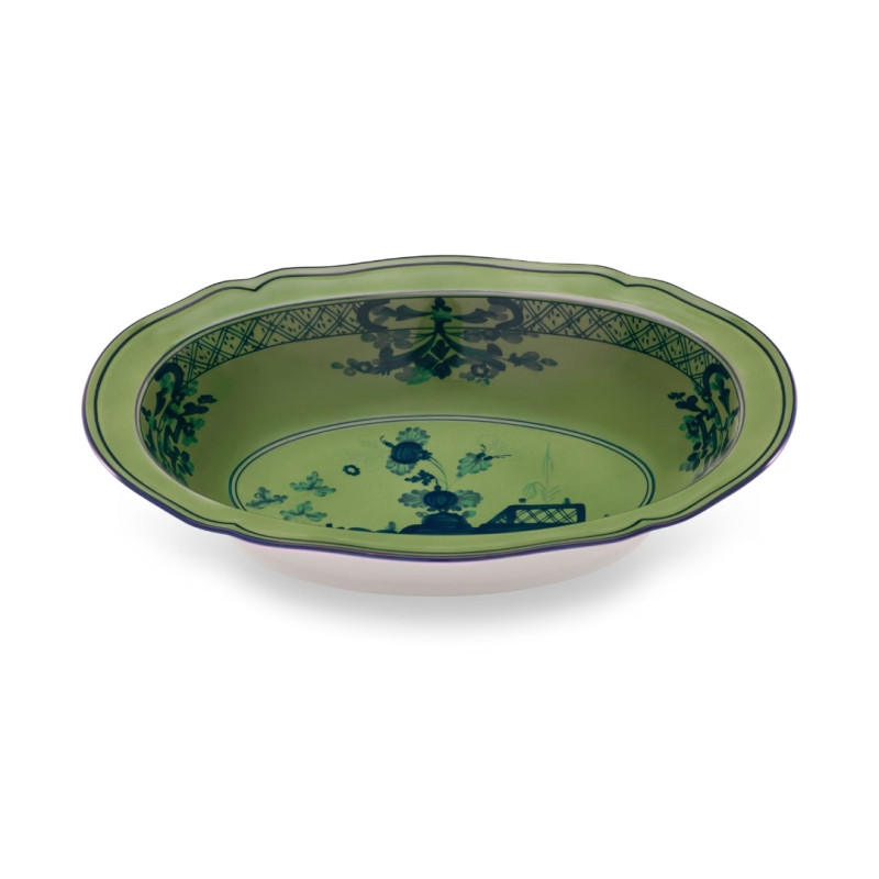 VASSOIO OVALE FONDO 25 CM, ORIENTE ITALIANO
