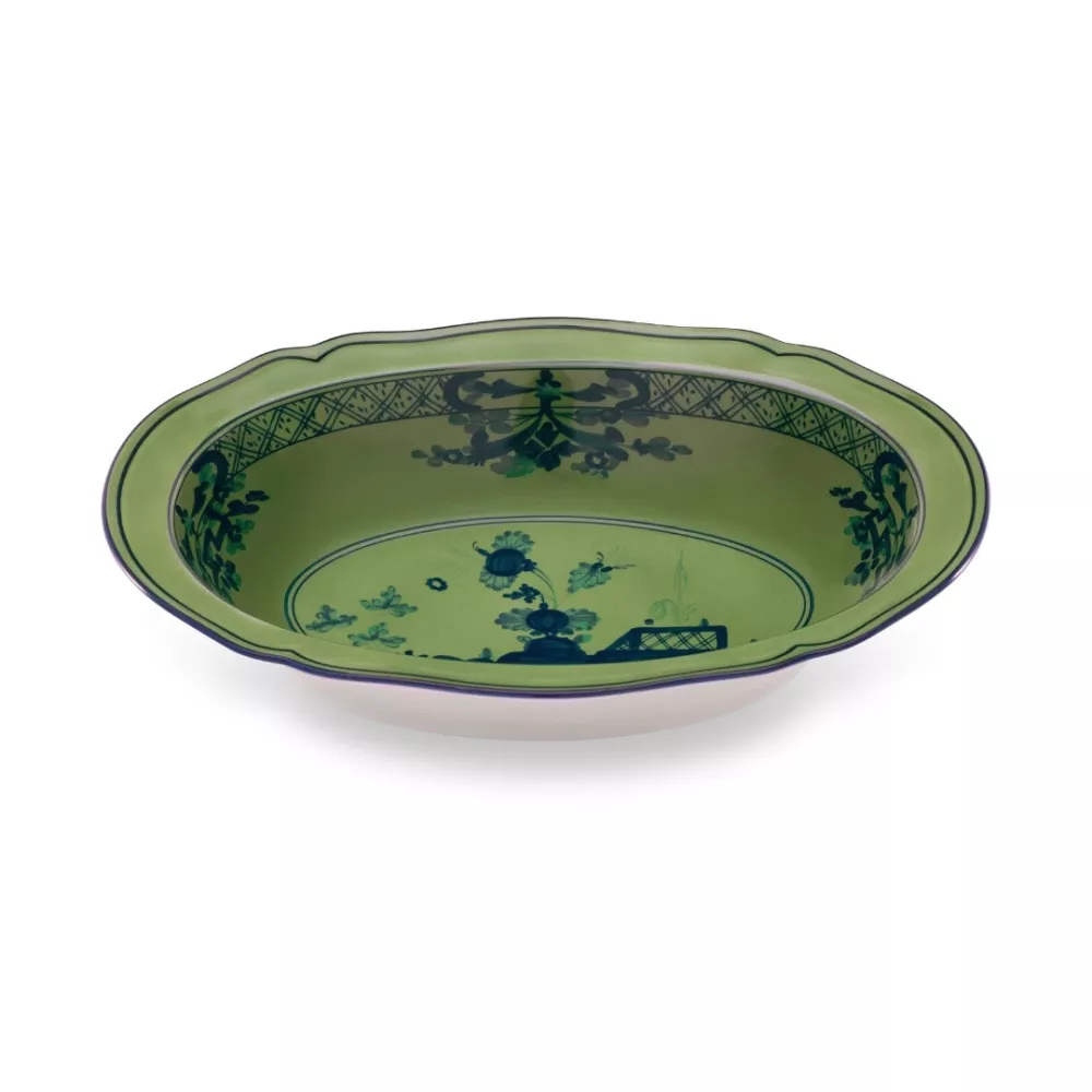VASSOIO OVALE FONDO 25 CM, ORIENTE ITALIANO
