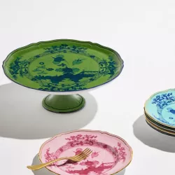 CAKE STAND WITH FOOT 30 CM, ORIENTE ITALIANO