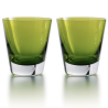 SET OF TWO GLASSES GREEN MOSS 2811575 BABY MOSAIQ