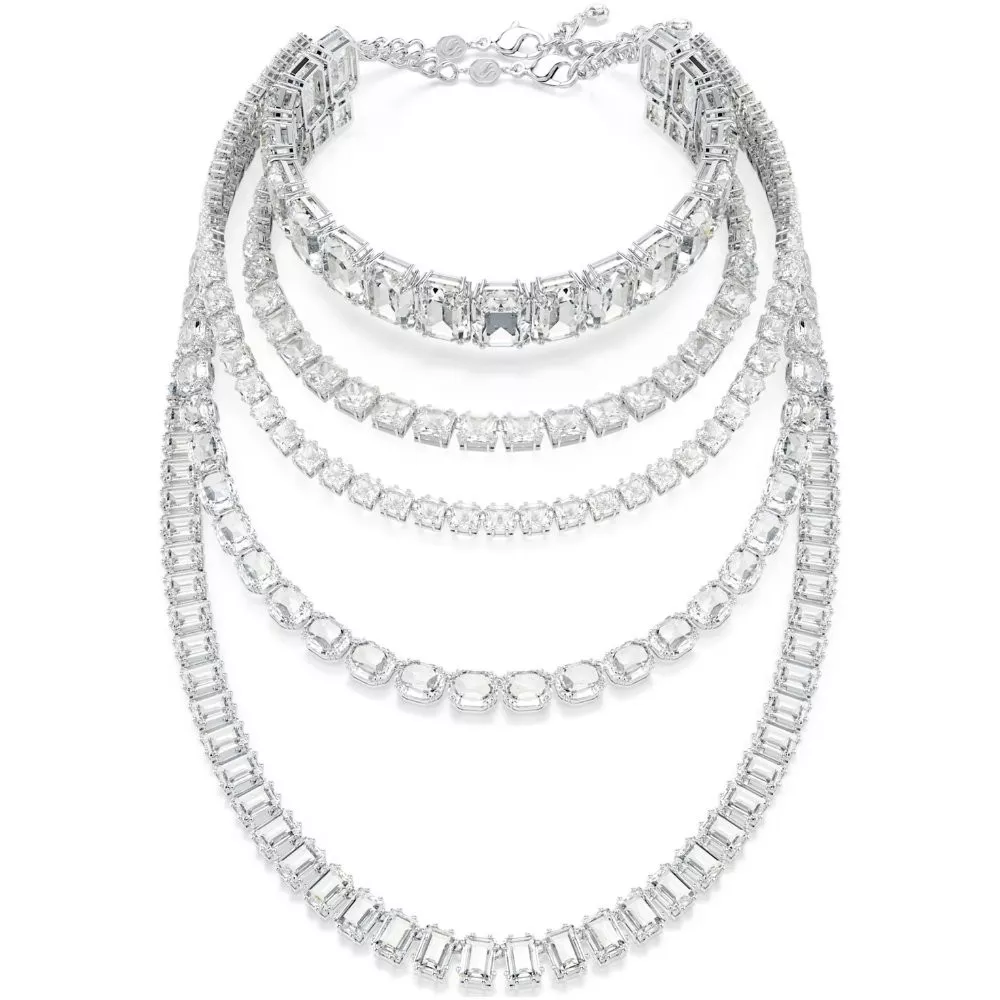 MILLENIA NECKLACE WHITE, RHODIUM PLATING 5717913