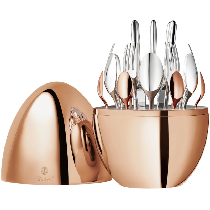 SET 24 PINK GOLD CUTLERY, MOOD PRECIOUS 0065399
