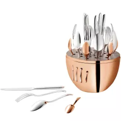 SET 24 PINK GOLD CUTLERY, MOOD PRECIOUS 0065399