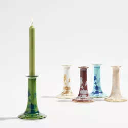 PORCELAIN CANDLE HOLDER, ORIENTE ITALIANO