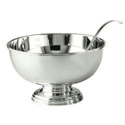 PUNCH BOWL WITH LADLE,...