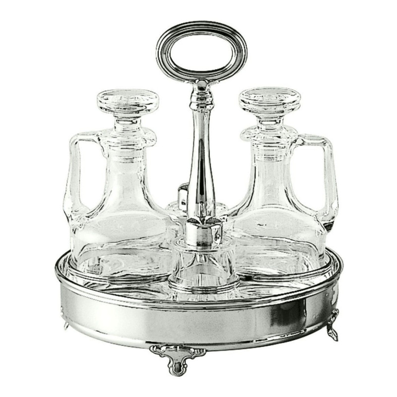 MENAGERE INGLESE ROTONDO 20 CM, ARGENTO 800