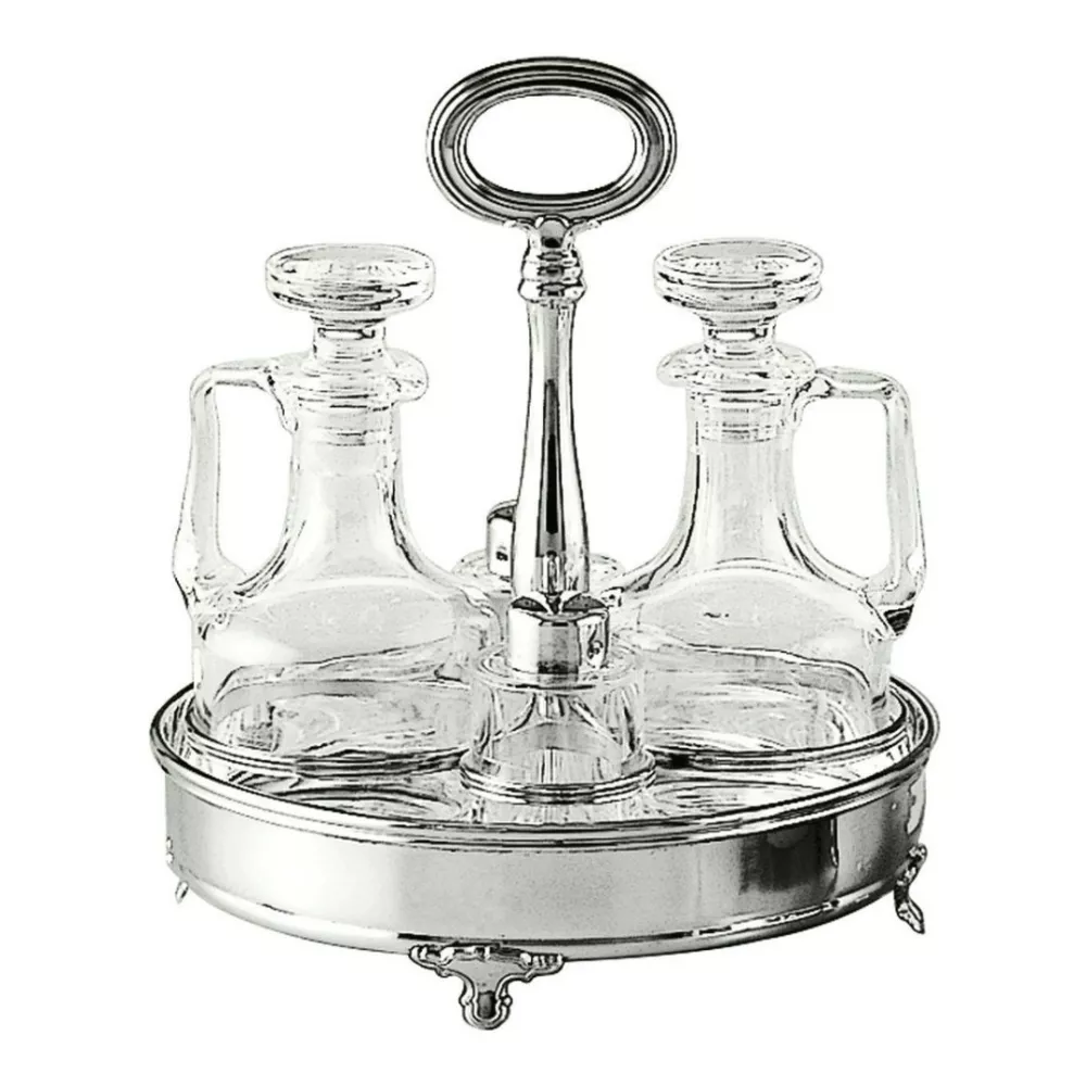 MENAGERE INGLESE ROTONDO 20 CM, ARGENTO 800