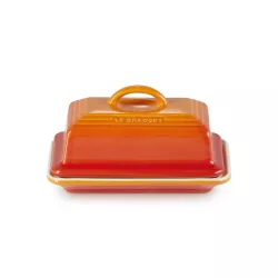 BUTTER DISH 17X12 CM ORANGE...