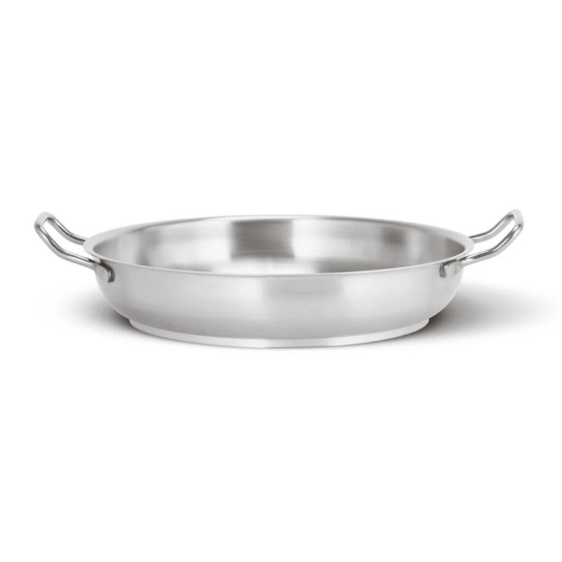 ROUND LOW CASSEROLE, STEEL SERIES 1100