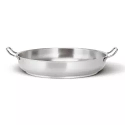 ROUND LOW CASSEROLE, STEEL...