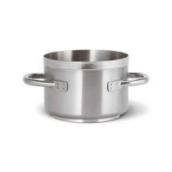 CASSERUOLA ALTA 2 MANICI, INOX SERIE 1100
