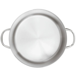 DEEP 2 HANDLES SAUCEPOT, STEEL SERIE 1100