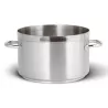 DEEP 2 HANDLES SAUCEPOT, STEEL SERIE 1100