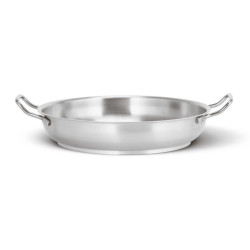ROUND LOW CASSEROLE, STEEL SERIES 1100