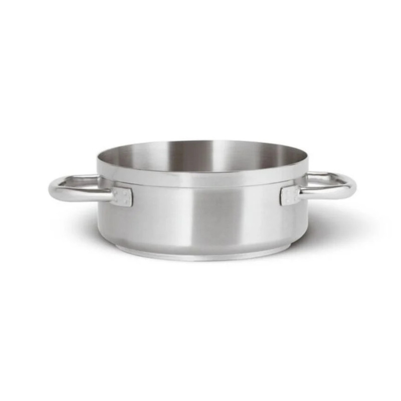 2 HANDLES STEEL LOW CASSEROLE, SERIES 1100