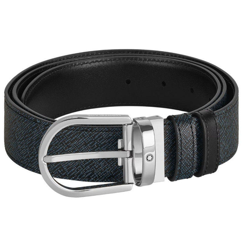 REVERSIBLE BELT, BLACK AND BLUE 198572