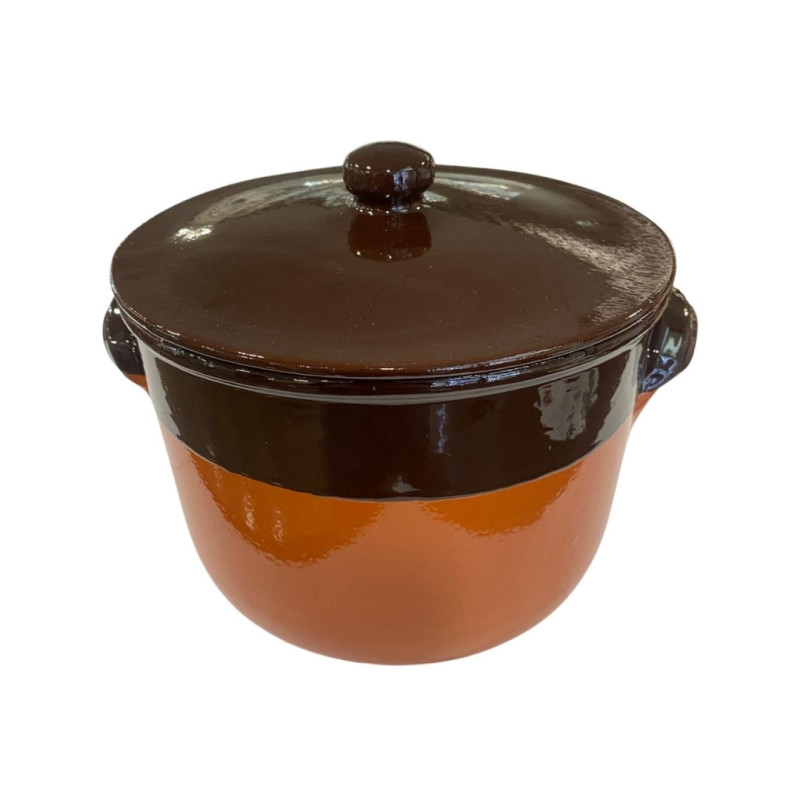CERAMIC POT WITH LID, TOSCA