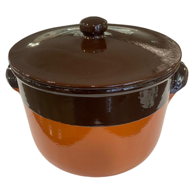 CERAMIC POT WITH LID, TOSCA