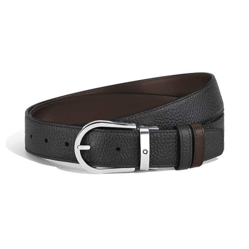 CINTURA REVERSIBILE 35 MM IN PELLE GRANULATA 222153