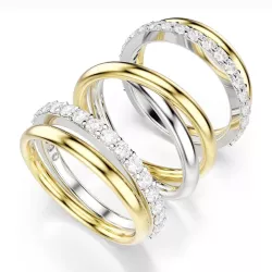 SET OF 3 COCKTAIL HYPERBOLA RINGS