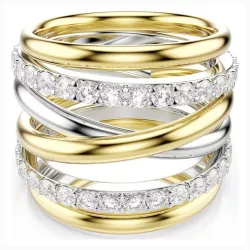 SET OF 3 COCKTAIL HYPERBOLA RINGS