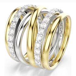 SET OF 3 COCKTAIL HYPERBOLA RINGS