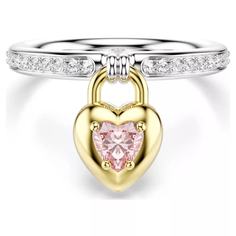 ANELLO IDYLLIA CUORE ROSA MIX DI FINITURE