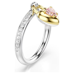 IDYLLIA PINK HEART RING MIX OF FINISHES