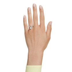 IDYLLIA PINK HEART RING MIX OF FINISHES