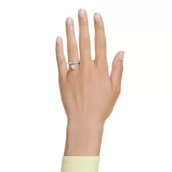 IDYLLIA PINK HEART RING MIX OF FINISHES