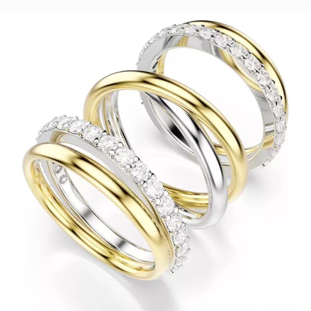 SET OF 3 COCKTAIL HYPERBOLA RINGS