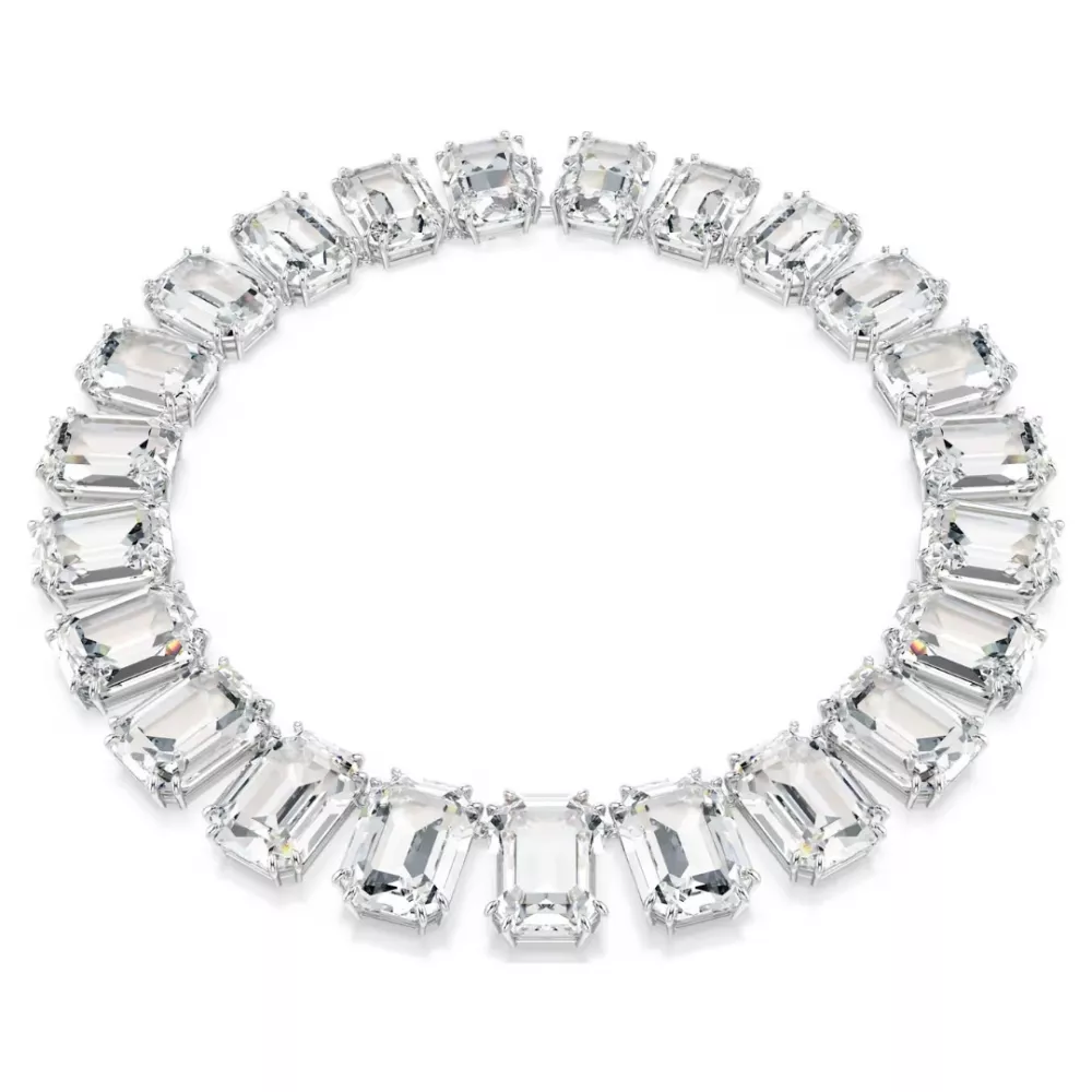 COLLANA MILLENIA, CRISTALLI OVERSIZED, TAGLIO OTTAGONALE