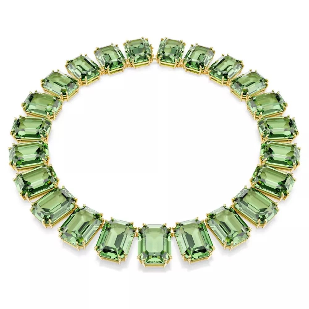 MILLENIA NECKLACE, OVERSIZE CRYSTALS, OCTAGON CUT