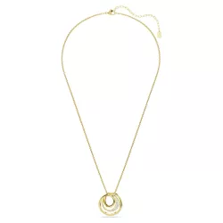 HYPERBOLA WHITE AND GOLD NECKLACE, 5740410