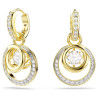 PENDANT EARRINGS HYPERBOLA, WHITE & GOLD 5738249