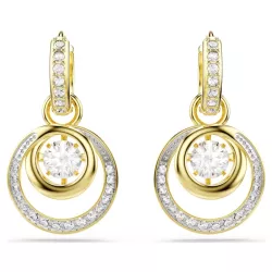 ORECCHINI PENDENTI HYPERBOLA, BIANCO E ORO 5738249