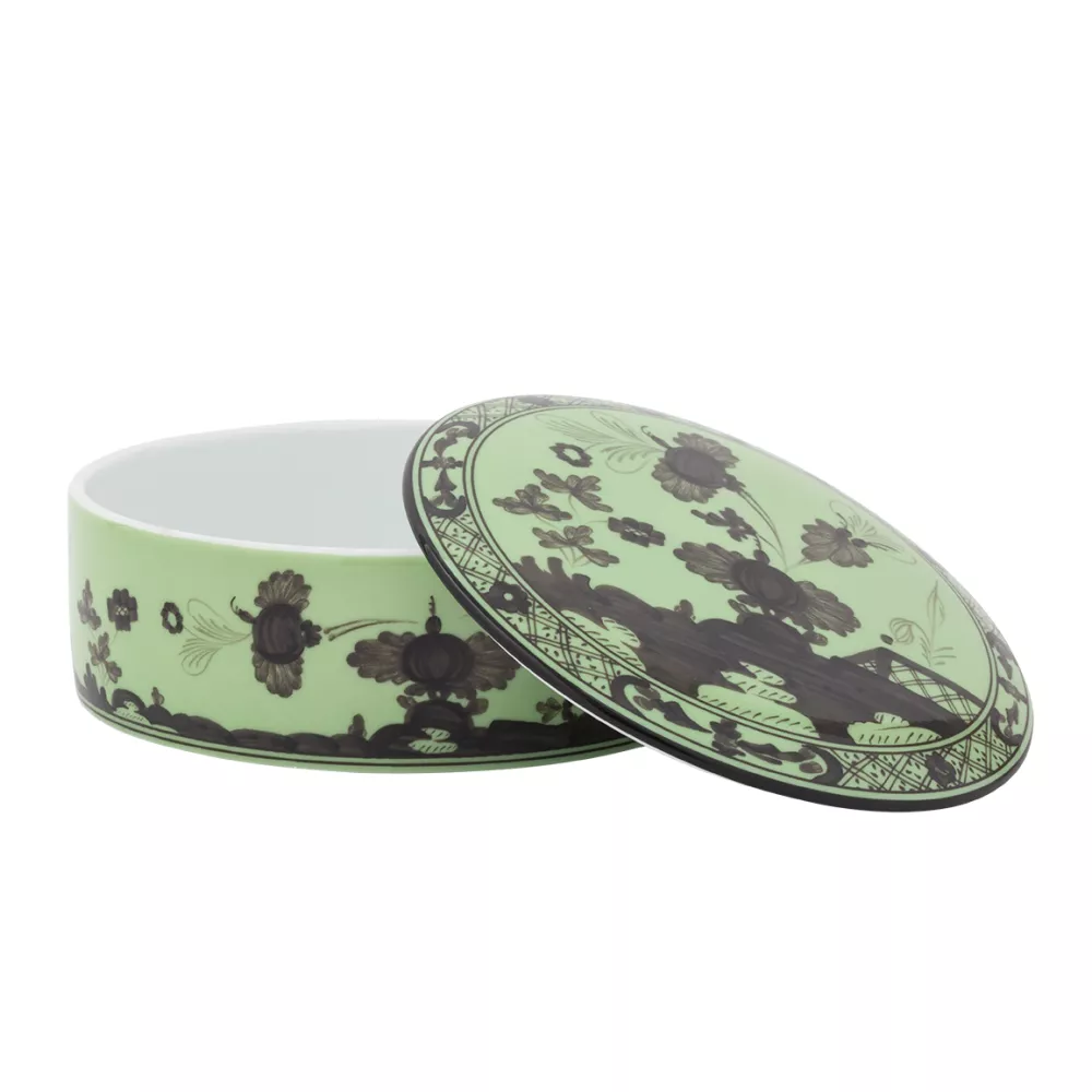 ROUND CONTAINER WITH LID, ORIENTE ITALIANO