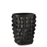 CROCO VASE, BLACK CRYSTAL