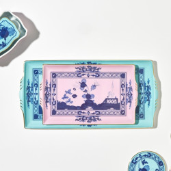 VASSOIO RETTANGOLARE 23X15 CM AZALEA 1245 ORIENTE ITALIANO