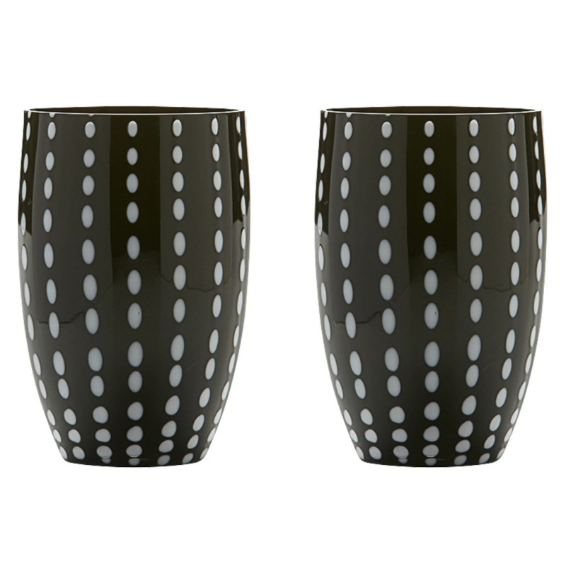 SET OF 2 PERLE TUMBLER GLASS