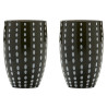 SET DI 2 BICCHIERI TUMBLER PERLE