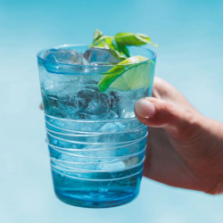 BICCHIERE IN VETRO TUMBLER, FILANTE