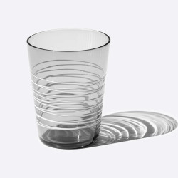 BICCHIERE IN VETRO TUMBLER, FILANTE
