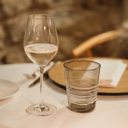 BICCHIERE IN VETRO TUMBLER, FILANTE