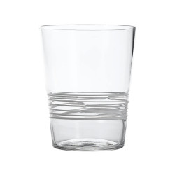 BICCHIERE IN VETRO TUMBLER, FILANTE