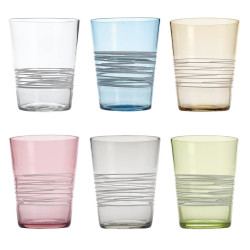BICCHIERE IN VETRO TUMBLER, FILANTE