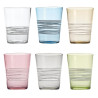 COLOURED TUMBLER FILANTE, GLASS