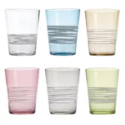 BICCHIERE IN VETRO TUMBLER, FILANTE