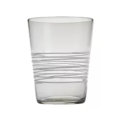 BICCHIERE IN VETRO TUMBLER, FILANTE