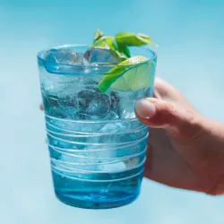 BICCHIERE IN VETRO TUMBLER, FILANTE